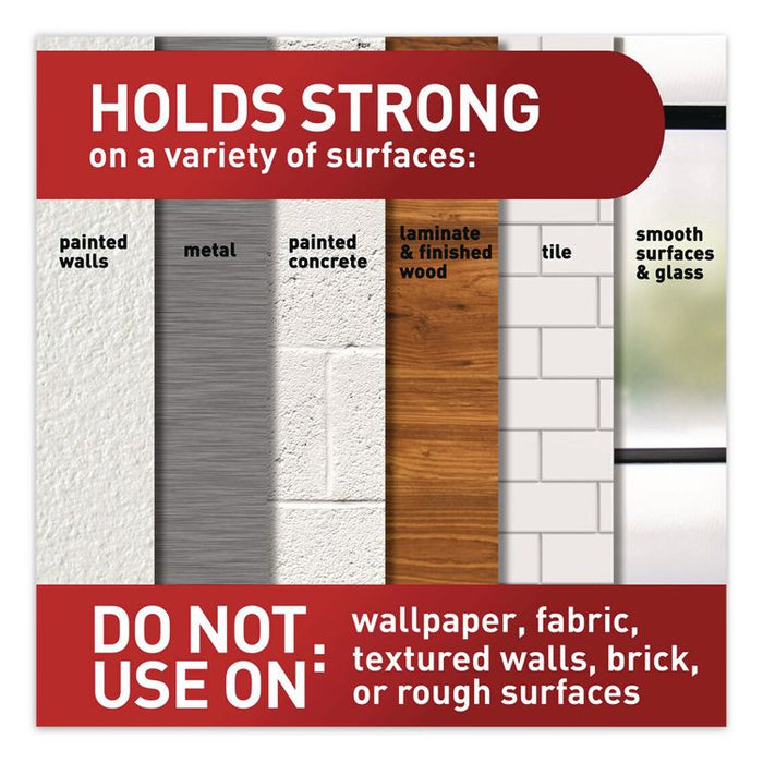 Damage-Free Hanging Picture Hanging Strip Pairs, (8) XL (0.86 x 4.37), (6) L (0.75" x 3.65"), (2) Med (0.75 x 2.75), Black