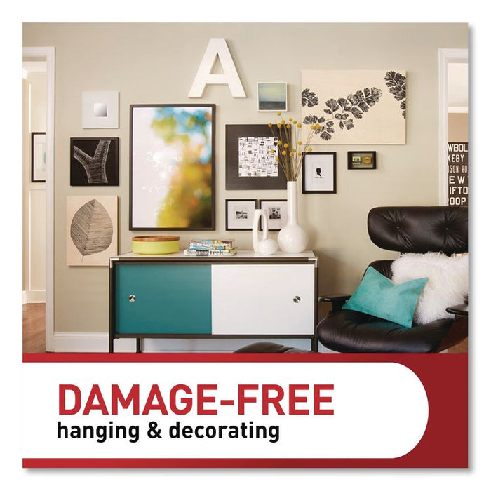 Damage-Free Hanging Picture Hanging Strip Pairs, (8) XL (0.86 x 4.37), (6) L (0.75" x 3.65"), (2) Med (0.75 x 2.75), Black
