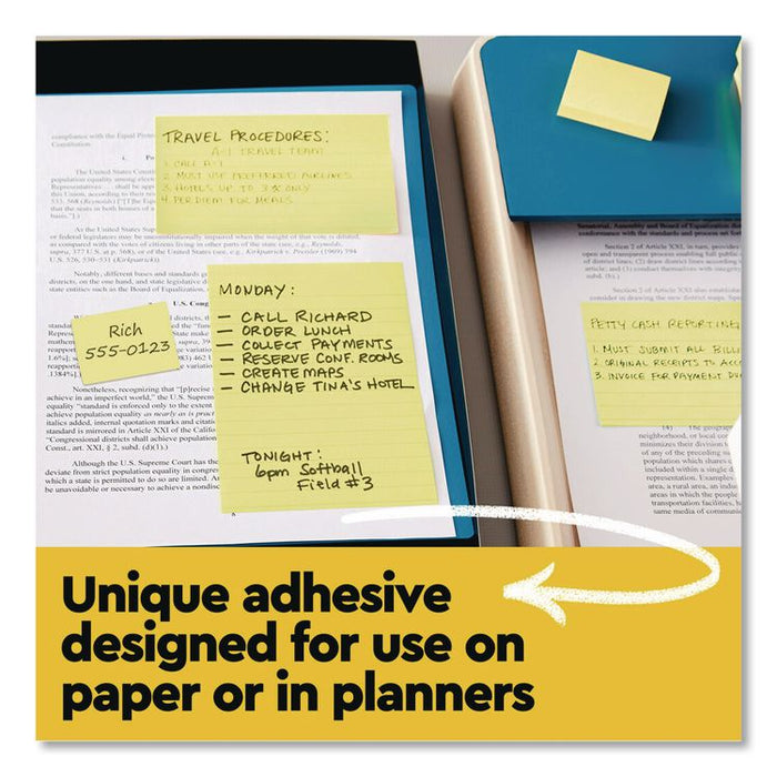 Original Pads in Canary Yellow, Note Ruled, 3" x 3", 100 Sheets/Pad, 12 Pads/Pack