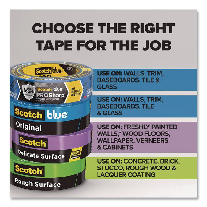 PROSharp Painter's Tape, 3" Core, 1.88" x 60 yds, Blue