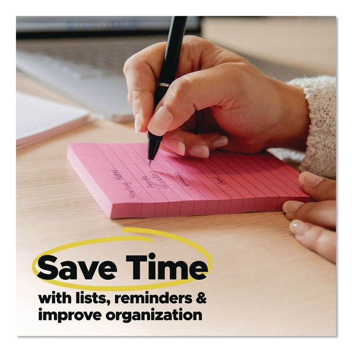 Original Pads in Canary Yellow, Note Ruled, 3" x 3", 100 Sheets/Pad, 18 Pads/Pack
