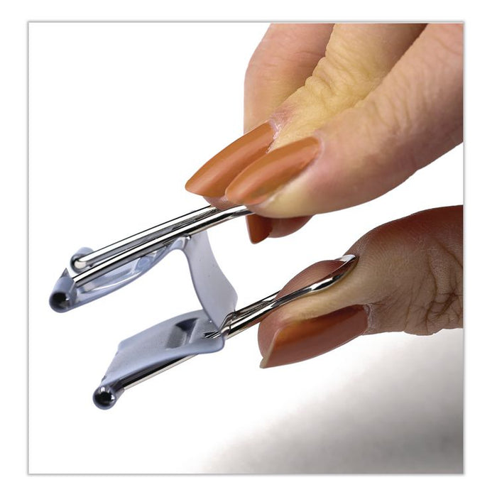 EZ Binder Clips, (25) Small (0.75"), (25) Medium (1.25"), (5) Large (2"), Gray, 55/Pack