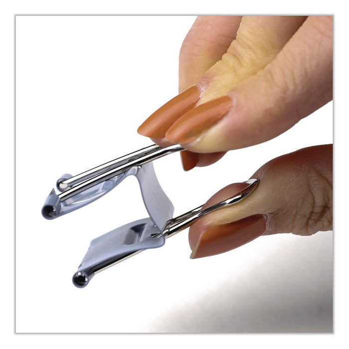 EZ Binder Clips, Medium, Gray, 48/Pack