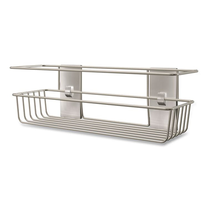 Bath Shower Caddy, 12.75 x 4.25 x 4, Satin Nickel
