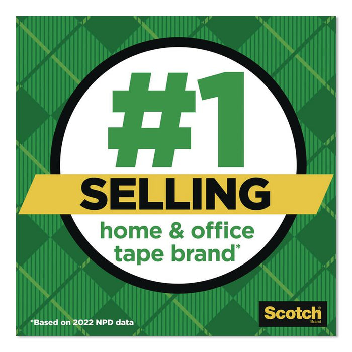 Magic Tape Refill, 1" Core, 0.5" x 36 yds, Clear, 12 Rolls/Pack
