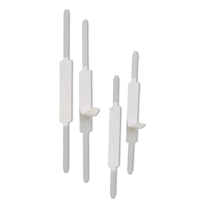 Self-Adhesive Two-Prong Folder Fasteners, 2" Capacity, 2.75" Center to Center, Matte Silver, 100/Box