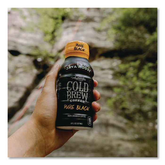 Cold Brew Coffee, Pure Black, 8 oz Bottle, 24/Carton