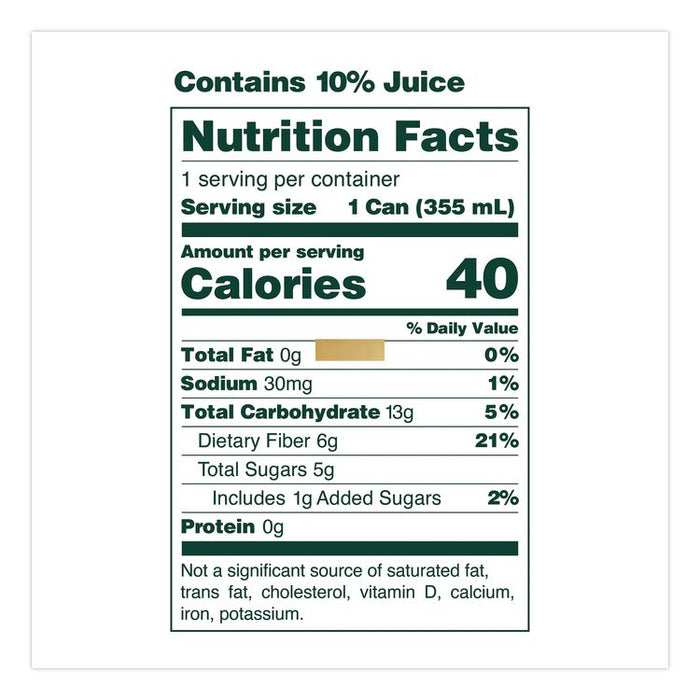 Prebiotic Soda, Classic Grape, 12 oz Can, 12/Carton