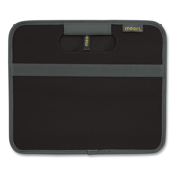 Classic Foldable Storage Box, Large, 2 Sections, 12.6 x 19.69 x 10.83, Lava Black
