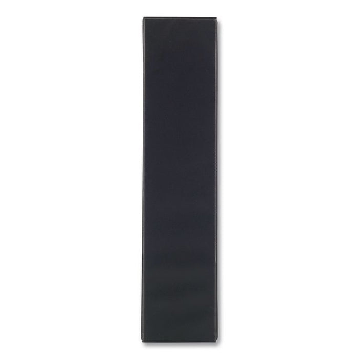 Round Ring Non-View Binder, 3 Rings, 2" Capacity, 11 x 8.5, Black, 12/Carton