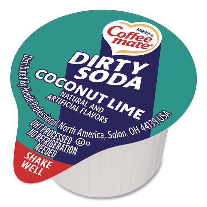 Dirty Soda Coconut Lime Dairy-Free Liquid Creamer, 0.38 oz Mini Cup, 50/Box