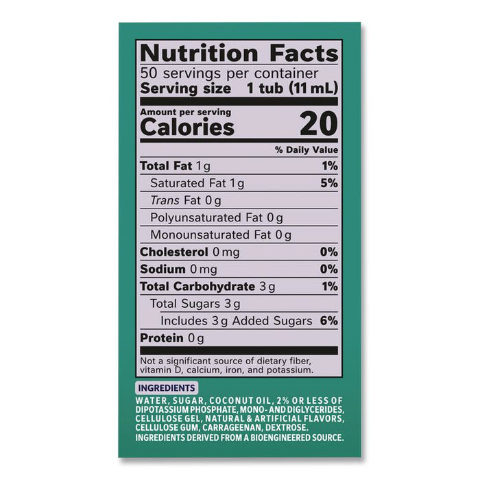 Dirty Soda Coconut Lime Dairy-Free Liquid Creamer, 0.38 oz Mini Cup, 50/Box
