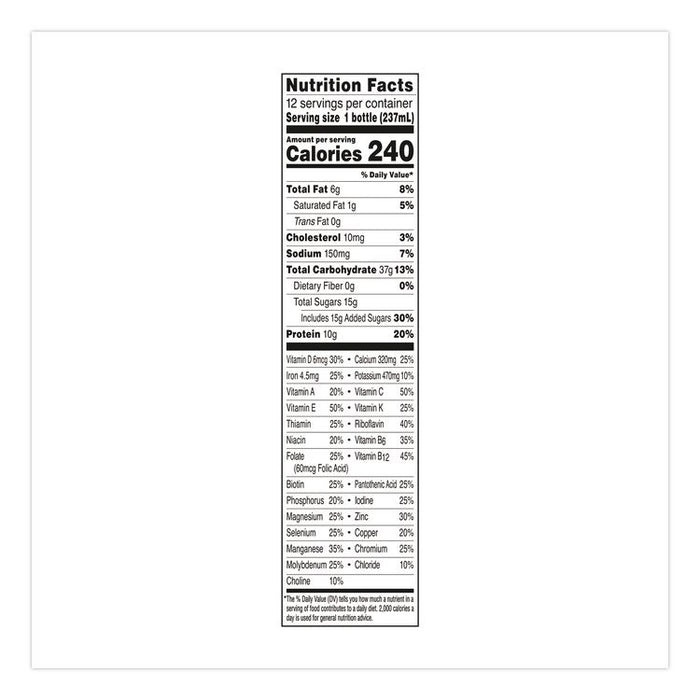 Original Nutritional Drink, Very Vanilla, 8 oz Bottle, 24/Carton