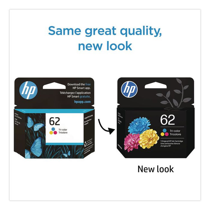 HP 62, (C2P06AN) Tri-Color Original Ink Cartridge