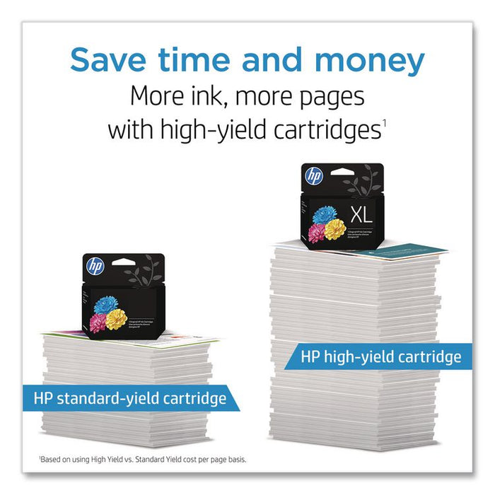 HP 62XL, (C2P07AN) High-Yield Tri-Color Original Ink Cartridge