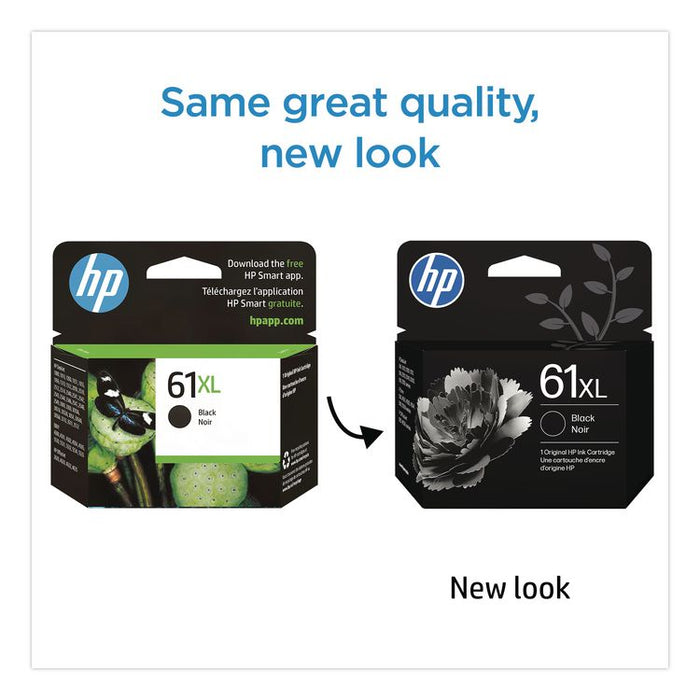 HP 61XL, (CH563WN) High-Yield Black Original Ink Cartridge