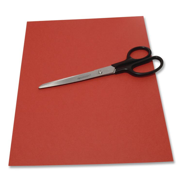 Straight Contract Scissors, 8" Long, 3" Cut Length, Straight Black Handle, 144/Carton
