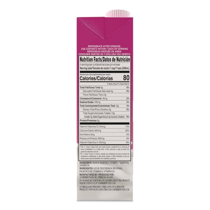 Skim Milk, 32 oz Carton, 12/Carton