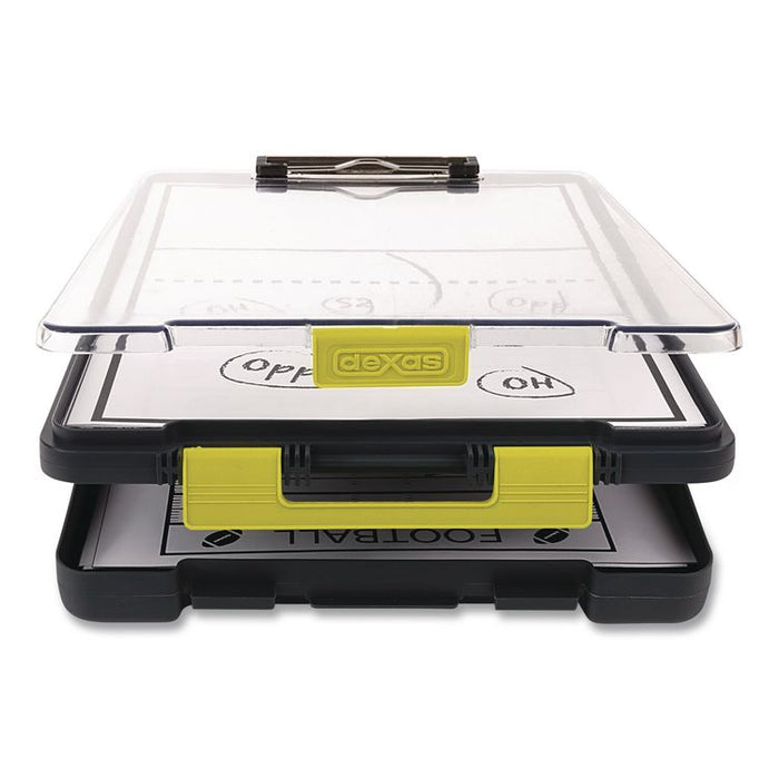 ClearView Clipcase Storage Clipboard, 0.35" Clip Capacity, Holds 8.87 x 12.25 Sheets, Gray/Yellow