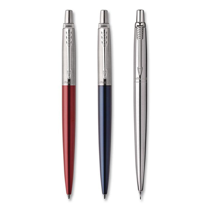 Jotter Retractable Pen and Pencil Set, (1) Medium Blue Ballpoint Pen, (1) Medium Black Gel Pen, (1) 0.7 mm Mechanical Pencil