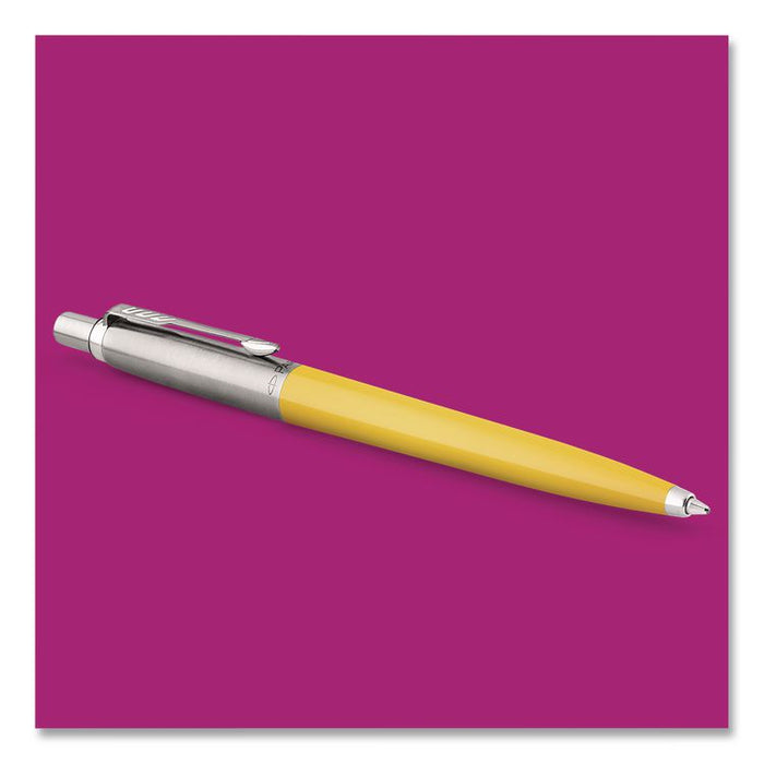 Jotter Ballpoint Pen, Spirit of the 1990s Collection, Retractable, Medium 0.7 mm, Black Ink, Assorted Barrel Colors, 4/Pack