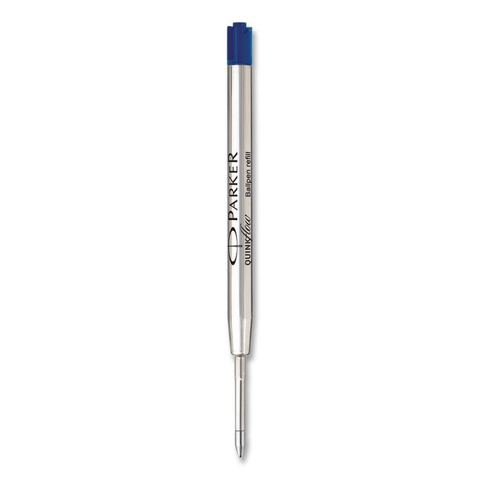 Quinkflow Refill for Parker Ballpoint Pen, Medium Conical Tip, Blue Ink, 3/Pack