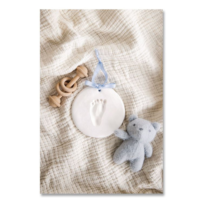 Babyprints Handprint or Footprint Keepsake Ornament Kit, 100% Baby Safe Impression Material/Shaping Ring/Ribbon/Pin