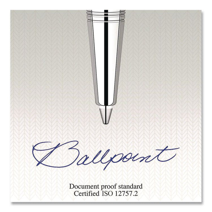Quinkflow Refill for Parker Ballpoint Pen, Medium Conical Tip, Blue Ink, 10/Pack