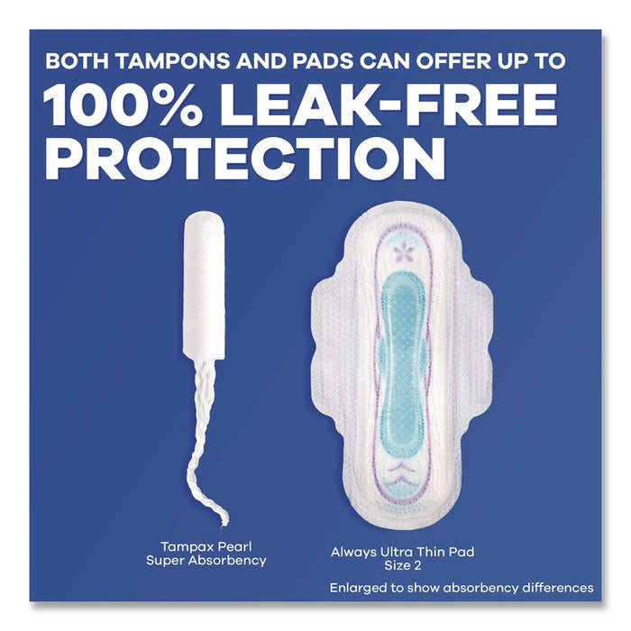Pearl Tampons, Super Absorbency, 36/Pack
