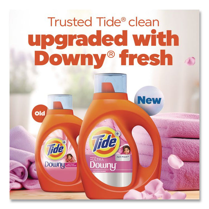 Plus Boost of Ultra Downy Laundry Detergent, HE Compatible, April Fresh Scent, 73 oz Bottle