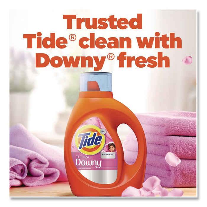 Plus Boost of Ultra Downy Laundry Detergent, HE Compatible, April Fresh Scent, 73 oz Bottle