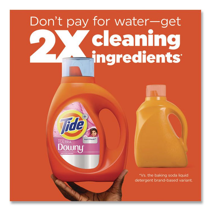Plus Boost of Ultra Downy Laundry Detergent, HE Compatible, April Fresh Scent, 73 oz Bottle