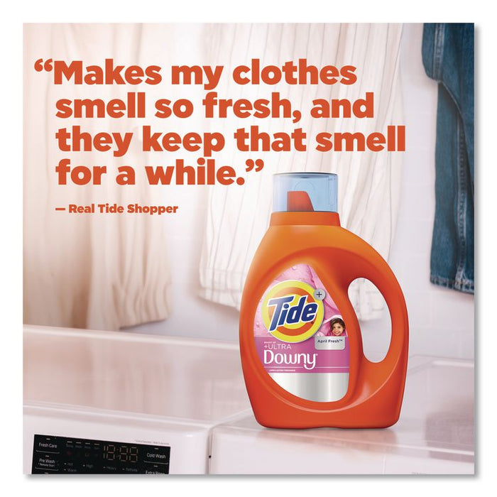 Plus Boost of Ultra Downy Laundry Detergent, HE Compatible, April Fresh Scent, 73 oz Bottle