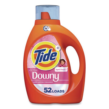 Plus Boost of Ultra Downy Laundry Detergent, HE Compatible, April Fresh Scent, 73 oz Bottle