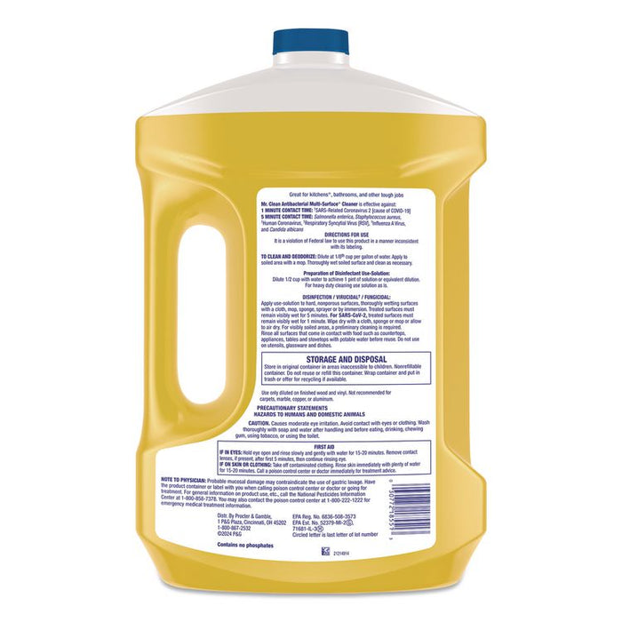 Multi-Surface Antibacterial Cleaner, Lemon Scent, 99 oz Jug
