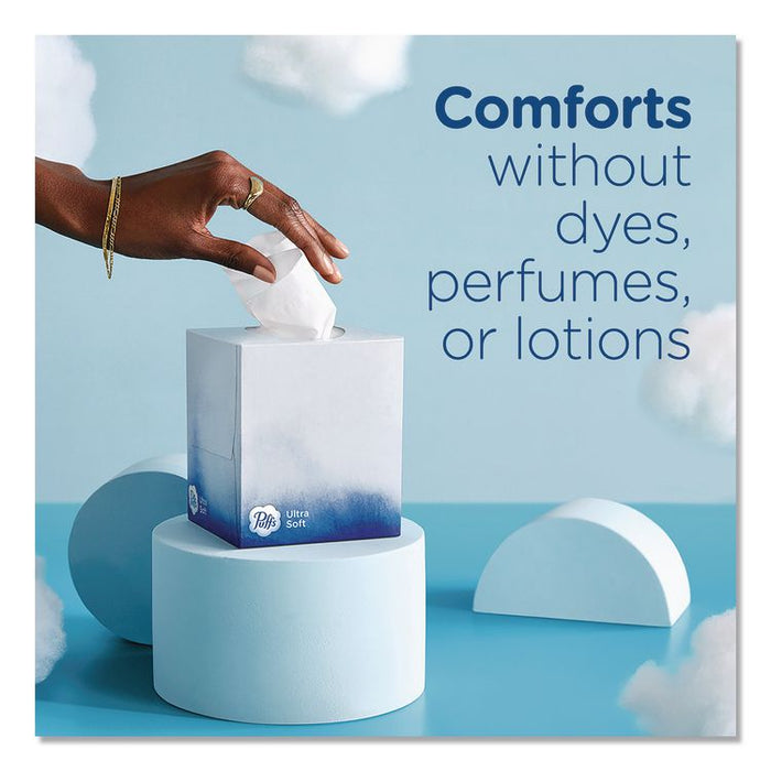 Ultra Soft Facial Tissue, 2-Ply, White, 72 Sheets/Box, 8 Boxes/Pack