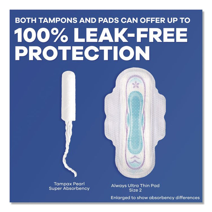 Pearl Tampons, Light/Regular/Super Absorbency, 47/Pack
