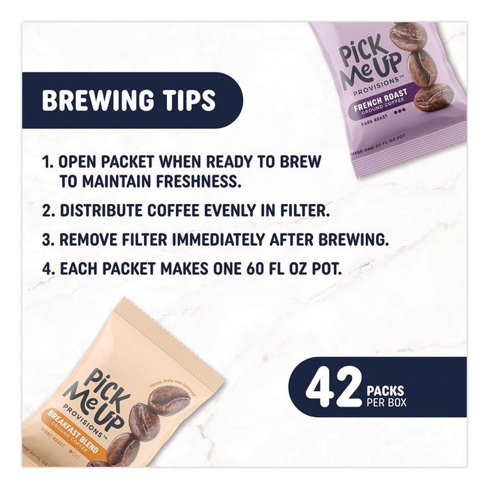 French Roast Coffee Fraction Pack, 2.2 oz, 42/Carton