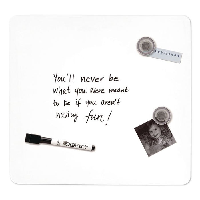 Tin Dry Erase Board, 11.5 x 11.5, Randomly Assorted Color Surface