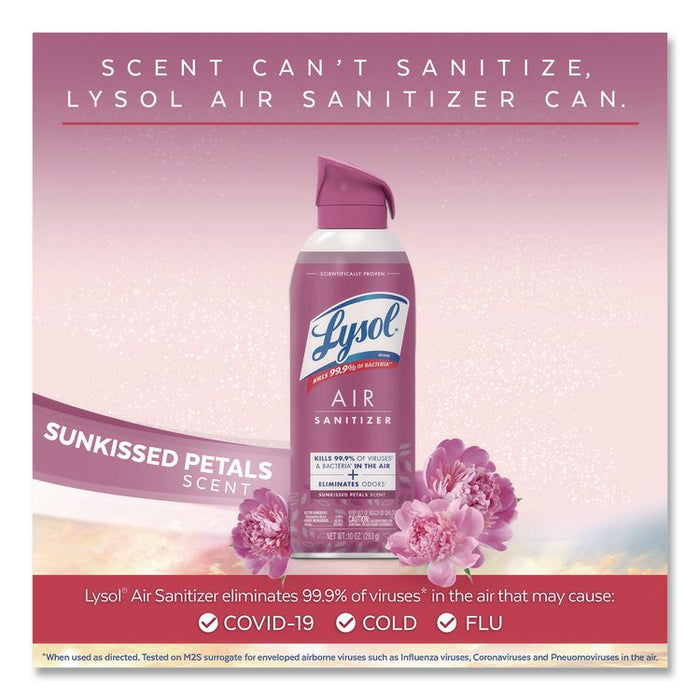 Air Sanitizing Spray, Sunkissed Petals Scent, 10 oz Aerosol Spray