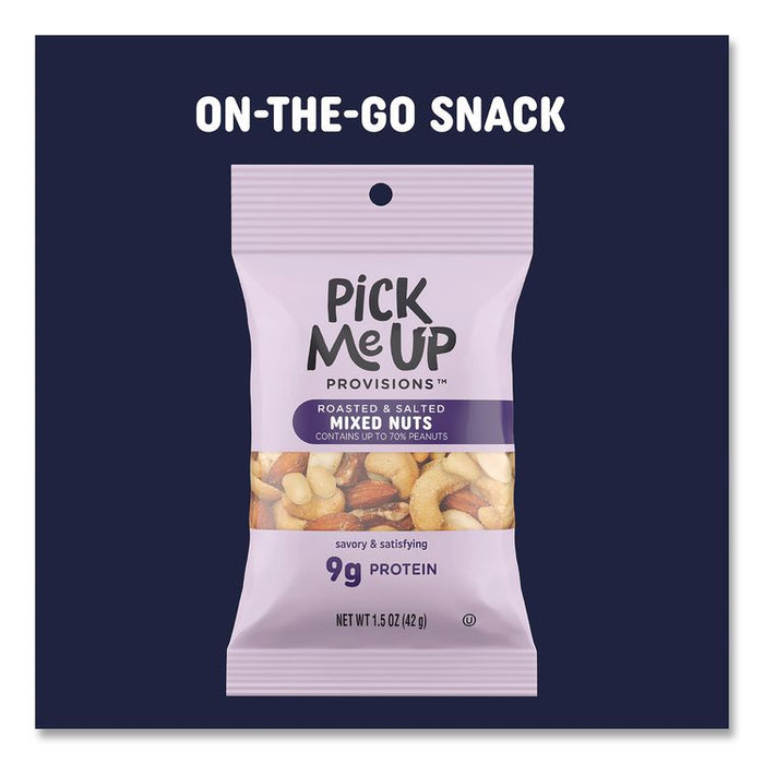 Roasted and Salted Mixed Nuts, 1.5 oz Pouch, 36/Box