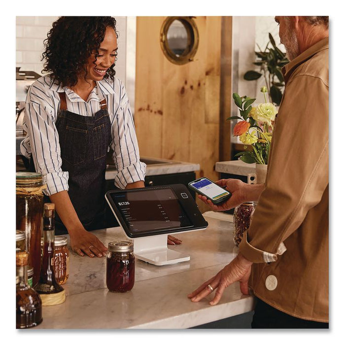 2nd Generation POS Stand, 7.75 x 12.6 x 9.5, White