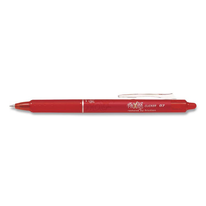 FriXion Ball Clicker Erasable Gel Pen, Retractable, Fine 0.7 mm, Assorted Ink and Barrel Colors, 7/Pack