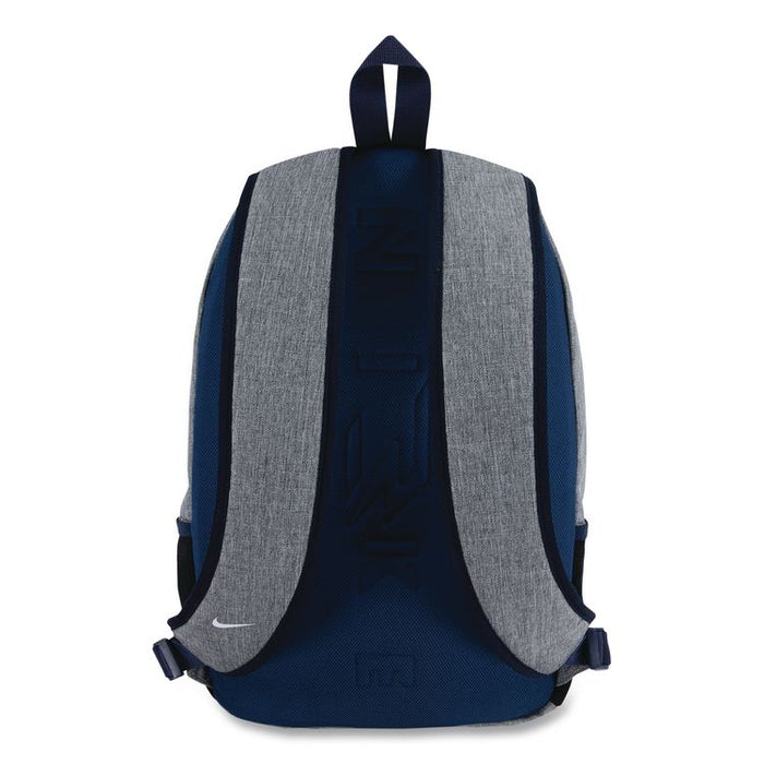 Dual Logo Laptop Compatible Backpack, Fits Devices Up to 16", 14 x 6 x 17.5, Gray/Black