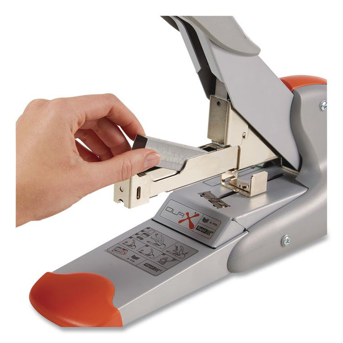 DUAX Heavy-Duty Stapler, 20 to 170 Sheet Capacity, Silver/Orange