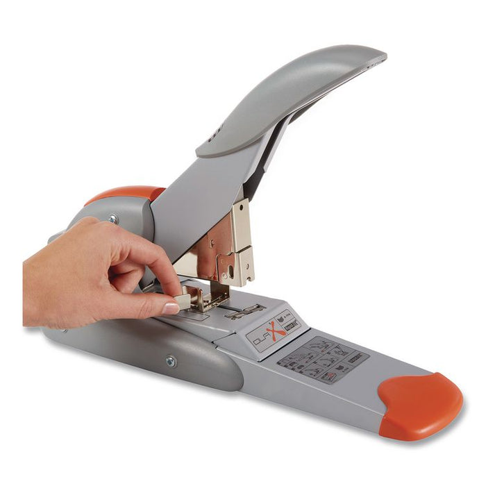 DUAX Heavy-Duty Stapler, 20 to 170 Sheet Capacity, Silver/Orange