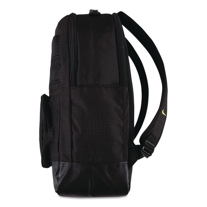 Russell Wilson Nike Pro Laptop Backpack, Fits Devices Up to 17", 13 x 7 x 19, Black/Green