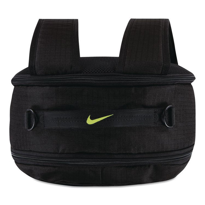Russell Wilson Nike Pro Laptop Backpack, Fits Devices Up to 17", 13 x 7 x 19, Black/Green