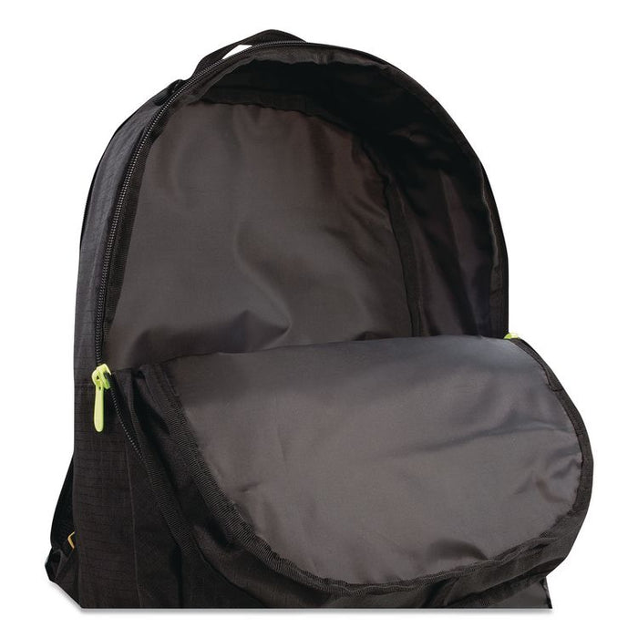 Russell Wilson Nike Pro Laptop Backpack, Fits Devices Up to 17", 13 x 7 x 19, Black/Green
