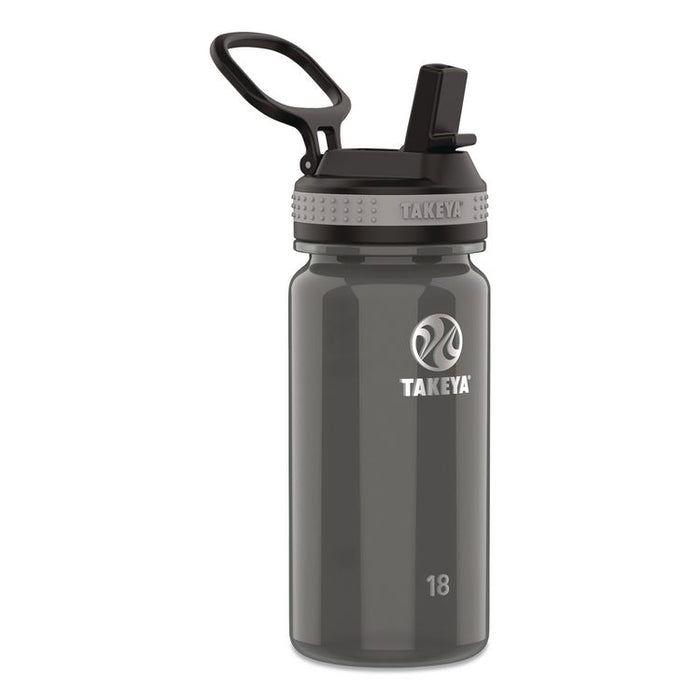 Tritan Plastic Water Bottle, 18 oz, 1 Royal Bottle, 1 Black Bottle, 2/Pack